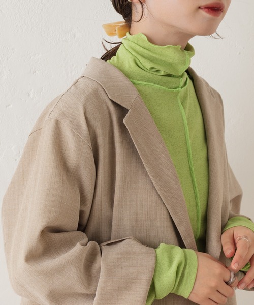 Kastane（カスタネ）の「ハイネックストレッチインナー（シャツ/ブラウス・レディース・イエロー/アイボリー/グリーン・FREE）」の22枚目の写真