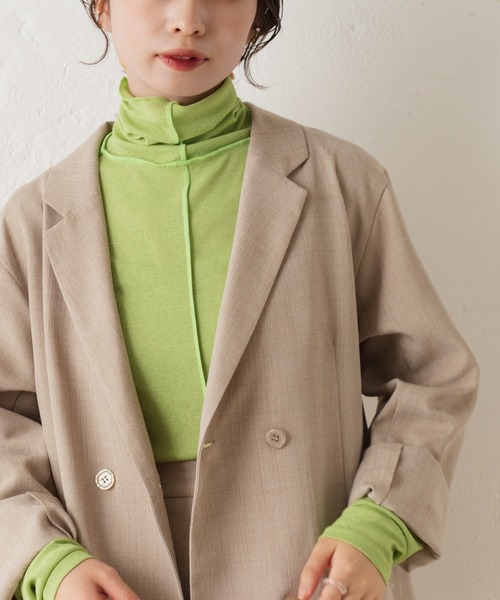 Kastane（カスタネ）の「ハイネックストレッチインナー（シャツ/ブラウス・レディース・イエロー/アイボリー/グリーン・FREE）」の12枚目の写真