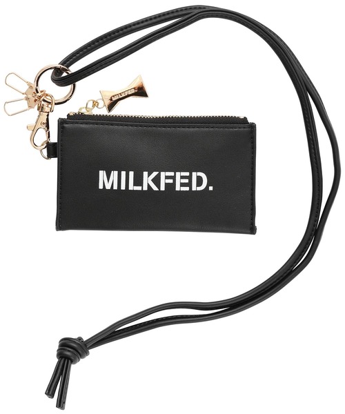 MILKFED.(ミルクフェド)の「STENCIL LOGO STRAP MULTI CASE(財布・レディース・ブラック/ブラウン/ライトピンク・ONE SIZE)」の10枚目の写真