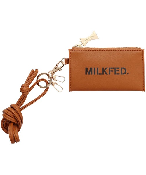 MILKFED.(ミルクフェド)の「STENCIL LOGO STRAP MULTI CASE(財布・レディース・ブラック/ブラウン/ライトピンク・ONE SIZE)」の12枚目の写真