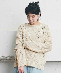 ＭＥＤＥ１９Ｆ　リリヤーンニットプルオーバー