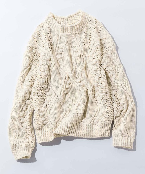 MEDE19F(メデジュウキュウ)の「MEDE19F リリヤーンニットプルオーバー(ニット/セーター・レディース・ブルー/アイボリー・MEDIUM/LARGE/X-LARGE/XX-LARGE)」の16枚目の写真