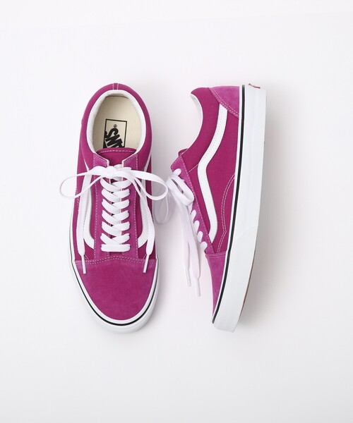 VANS(バンズ)の「◆【EXCLUSIVE】VANS Oldskool fuchia red/Truewhite(スニーカー・レディース・ピンク系・25/75/45/85/35/55/65)」の11枚目の写真