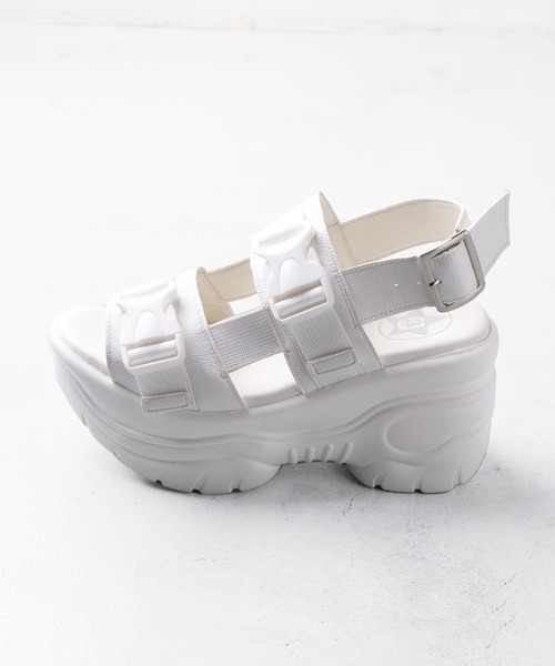 attagirl（アタガール）の「厚底ソールバックベルトサンダル（サンダル・レディース・パイソン/ホワイト/ブラック・L/S/M/LL）」の8枚目の写真