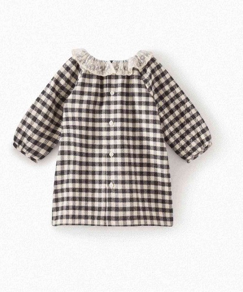 【美品】ボンポワン（bonpoint ）　クチュールライン　ドレス　ワンピース P04【Bonpoint】Duchesse スモッキングドレス 4~8A (#520