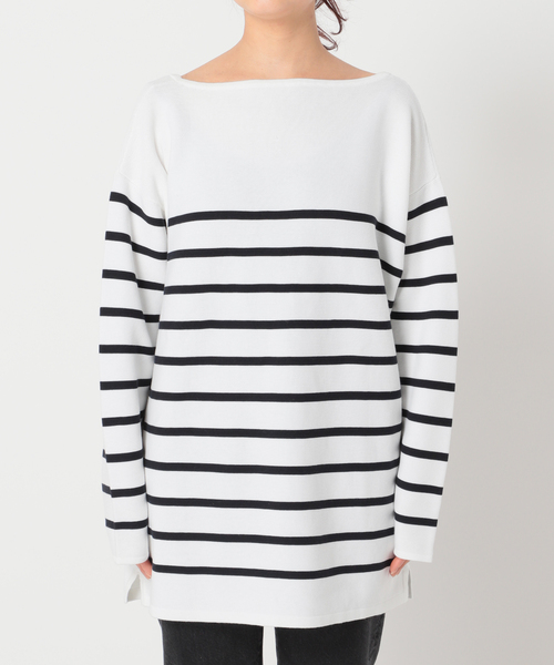 plage（プラージュ）の「コットンボーダールーズニット◆（ニット/セーター・レディース・ホワイト/ブルー系その他・FREE）」の20枚目の写真