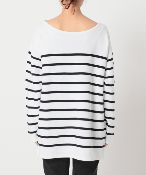 plage（プラージュ）の「コットンボーダールーズニット◆（ニット/セーター・レディース・ホワイト/ブルー系その他・FREE）」の22枚目の写真