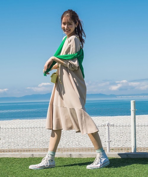 ジャージフレアワンピース 洗濯機で洗える ワンピース Vicky ビッキー のファッション通販 Zozotown