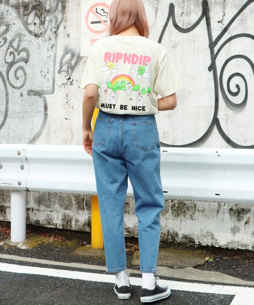 RIPNDIP（リップンディップ）の「RIPNDIP/リップンディップ BUDDY SYSTEM TEE バックプリント 半袖 ロゴTシャツ（Tシャツ/カットソー・メンズ・ナチュラル・S/M/L）」の7枚目の写真