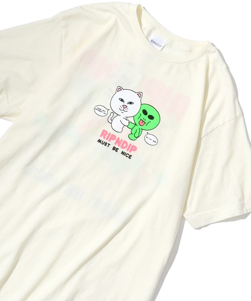 RIPNDIP（リップンディップ）の「RIPNDIP/リップンディップ BUDDY SYSTEM TEE バックプリント 半袖 ロゴTシャツ（Tシャツ/カットソー・メンズ・ナチュラル・S/M/L）」の12枚目の写真