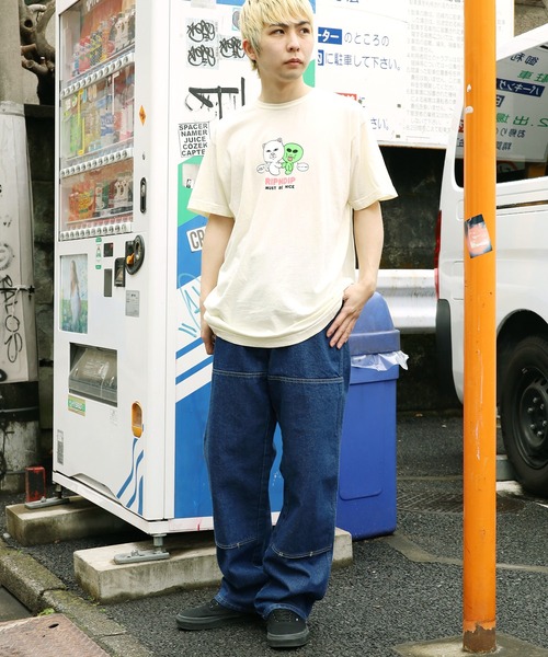 RIPNDIP（リップンディップ）の「RIPNDIP/リップンディップ BUDDY SYSTEM TEE バックプリント 半袖 ロゴTシャツ（Tシャツ/カットソー・メンズ・ナチュラル・S/M/L）」の17枚目の写真