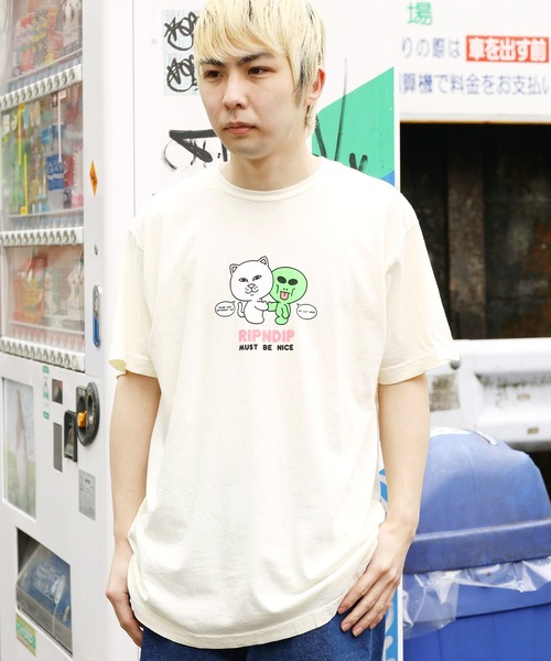RIPNDIP（リップンディップ）の「RIPNDIP/リップンディップ BUDDY SYSTEM TEE バックプリント 半袖 ロゴTシャツ（Tシャツ/カットソー・メンズ・ナチュラル・S/M/L）」の20枚目の写真