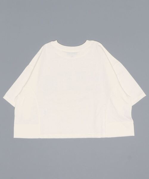 repipi armario(レピピ アルマリオ)の「カレッジロゴ切り替えTシャツ(Tシャツ/カットソー・キッズ・グリーン系その他/ホワイト/ピンク系その他/グレー系その他・MEDIUM/SMALL/LARGE)」の5枚目の写真