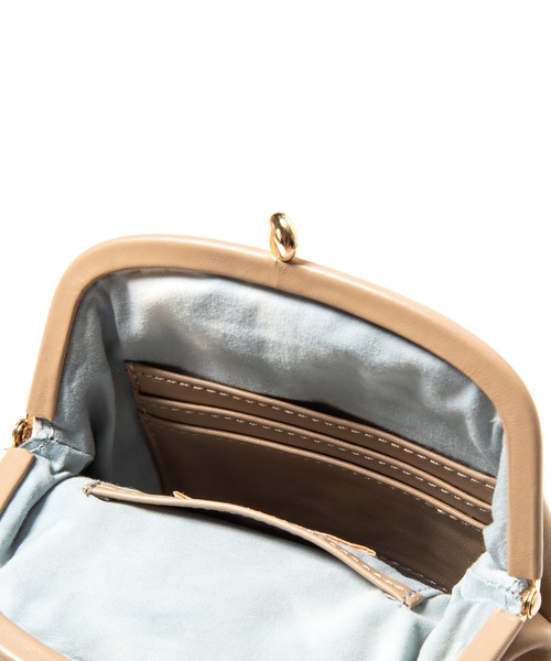 R/b nestle to BEAURE（アールビー）の「Rb ２tone 縦長ガマ口 Mobile Shoulder（ショルダーバッグ・レディース・ブラウン/ブラック/ベージュ/アイボリー・FREE）」の18枚目の写真