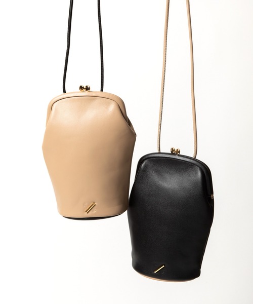 R/b nestle to BEAURE（アールビー）の「Rb ２tone 縦長ガマ口 Mobile Shoulder（ショルダーバッグ・レディース・ブラウン/ブラック/ベージュ/アイボリー・FREE）」の20枚目の写真