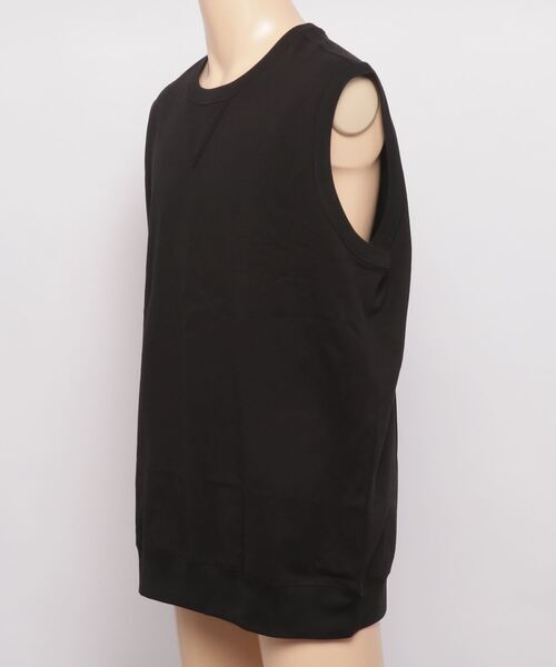 CORPUS TOKYO（コーパス トーキョー）の「Lazy Tokyo ヘビーコットンノースリーブシャツ（Tシャツ/カットソー・メンズ・オートミール/チャコール/ライトベージュ/ホワイト/ライトグレー/ブラック・3/1/2）」の9枚目の写真
