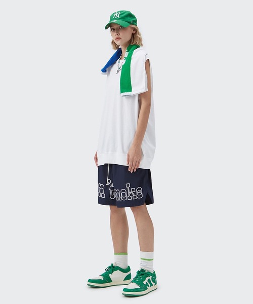 CORPUS TOKYO（コーパス トーキョー）の「Lazy Tokyo ヘビーコットンノースリーブシャツ（Tシャツ/カットソー・メンズ・オートミール/チャコール/ライトベージュ/ホワイト/ライトグレー/ブラック・3/1/2）」の2枚目の写真