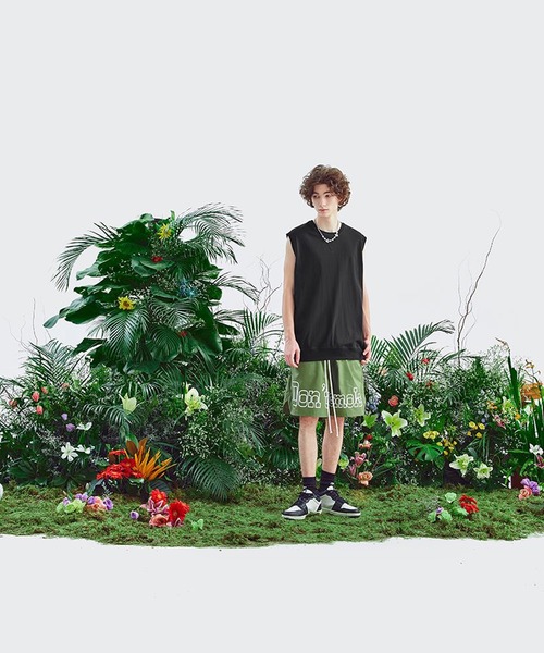 CORPUS TOKYO（コーパス トーキョー）の「Lazy Tokyo ヘビーコットンノースリーブシャツ（Tシャツ/カットソー・メンズ・オートミール/チャコール/ライトベージュ/ホワイト/ライトグレー/ブラック・3/1/2）」の22枚目の写真
