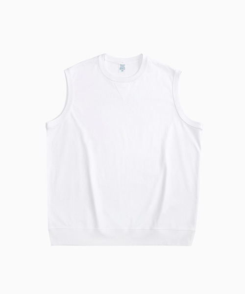 CORPUS TOKYO（コーパス トーキョー）の「Lazy Tokyo ヘビーコットンノースリーブシャツ（Tシャツ/カットソー・メンズ・オートミール/チャコール/ライトベージュ/ホワイト/ライトグレー/ブラック・3/1/2）」の14枚目の写真