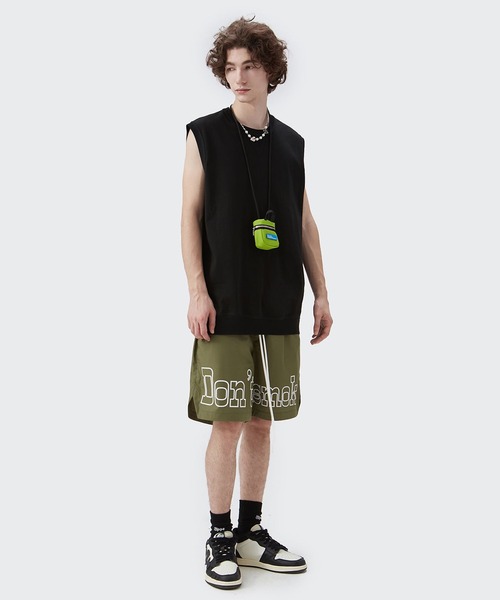 CORPUS TOKYO（コーパス トーキョー）の「Lazy Tokyo ヘビーコットンノースリーブシャツ（Tシャツ/カットソー・メンズ・オートミール/チャコール/ライトベージュ/ホワイト/ライトグレー/ブラック・3/1/2）」の16枚目の写真