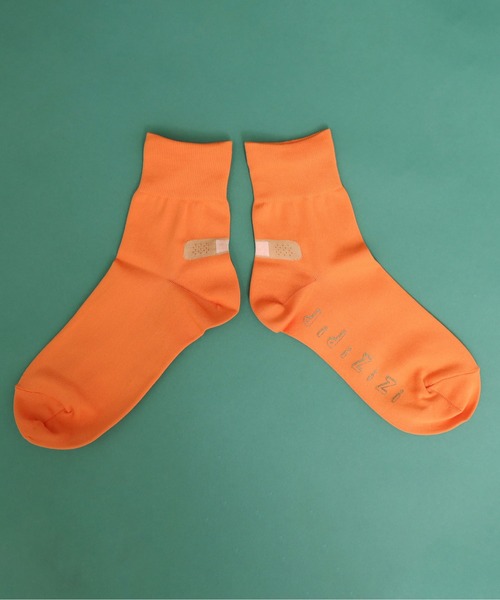 didizizi（ディディジジ）の「くつずれ　ソックス（ソックス/靴下・レディース・ホワイト/ブラック/オレンジ/グリーン・FREE）」の4枚目の写真