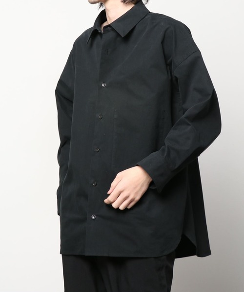 トップス my beautiful landlet NYLON SHIRT my beautiful landlet - NYLON TAFFETA BIG RAGLAN SHIRT | NAVY