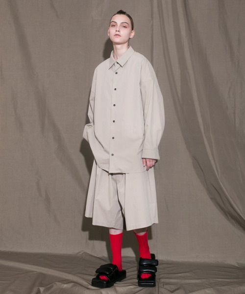 my beautiful landlet（マイビューティフルランドレット）の「【my beautiful landlet】 cotton nylon bio L/S shirt（シャツ/ブラウス・メンズ・ホワイト/ブラック/ベージュ・0/1）」の10枚目の写真