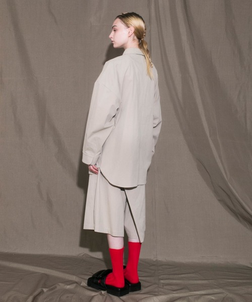 my beautiful landlet（マイビューティフルランドレット）の「【my beautiful landlet】 cotton nylon bio L/S shirt（シャツ/ブラウス・メンズ・ホワイト/ブラック/ベージュ・0/1）」の9枚目の写真