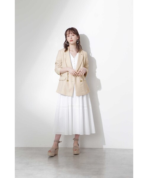 JILL STUART（ジルスチュアート）の「◆タリアジャケット（テーラードジャケット・レディース・ブルー/ベージュ・SMALL/MEDIUM）」の21枚目の写真