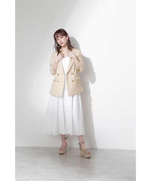 JILL STUART（ジルスチュアート）の「◆タリアジャケット（テーラードジャケット・レディース・ブルー/ベージュ・SMALL/MEDIUM）」の22枚目の写真