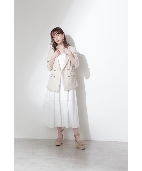 JILL STUART（ジルスチュアート）の「◆タリアジャケット（テーラードジャケット・レディース・ブルー/ベージュ・SMALL/MEDIUM）」の5枚目の写真