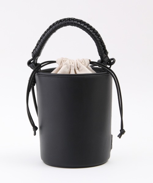 ROPE'(ロペ)の「ブレイドハンドルバケットミニショルダーバッグ(ショルダーバッグ・レディース・ブラック/キャメル・FREE)」の4枚目の写真