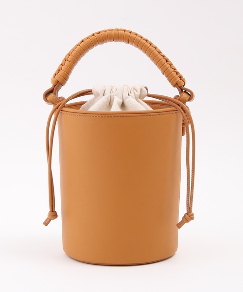 ROPE'(ロペ)の「ブレイドハンドルバケットミニショルダーバッグ(ショルダーバッグ・レディース・ブラック/キャメル・FREE)」の5枚目の写真