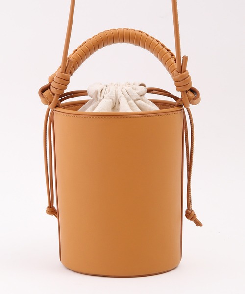 ROPE'(ロペ)の「ブレイドハンドルバケットミニショルダーバッグ(ショルダーバッグ・レディース・ブラック/キャメル・FREE)」の7枚目の写真