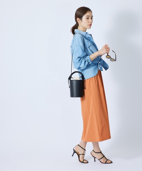 ROPE'(ロペ)の「ブレイドハンドルバケットミニショルダーバッグ(ショルダーバッグ・レディース・ブラック/キャメル・FREE)」の14枚目の写真