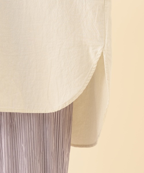 Paradise Picnic（パラダイスピクニック）の「二重織サファリシャツ（シャツ/ブラウス・レディース・ホワイト/ネイビー・FREE）」の22枚目の写真