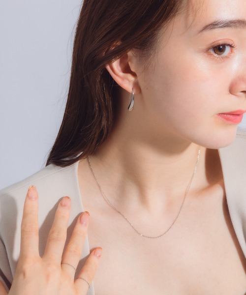 muku（ムク）の「金属アレルギー対応 1mmシアーチェーンネックレス/サージカルステンレス/316L（ネックレス・レディース・シルバー/ゴールド・39/45/52）」の18枚目の写真