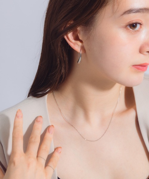 muku（ムク）の「金属アレルギー対応 1mmシアーチェーンネックレス/サージカルステンレス/316L（ネックレス・レディース・シルバー/ゴールド・39/45/52）」の14枚目の写真