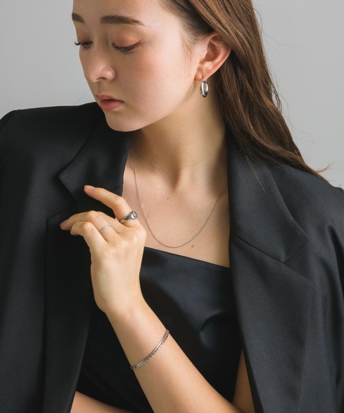 muku（ムク）の「金属アレルギー対応 1mmシアーチェーンネックレス/サージカルステンレス/316L（ネックレス・レディース・シルバー/ゴールド・39/45/52）」の6枚目の写真