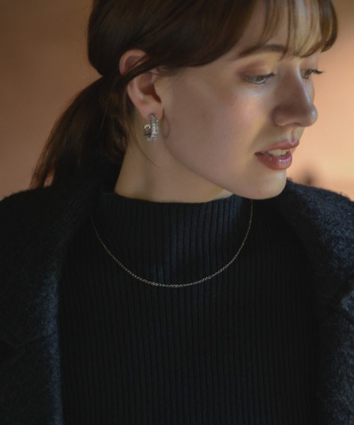 muku（ムク）の「金属アレルギー対応 1mmシアーチェーンネックレス/サージカルステンレス/316L（ネックレス・レディース・シルバー/ゴールド・39/45/52）」の7枚目の写真