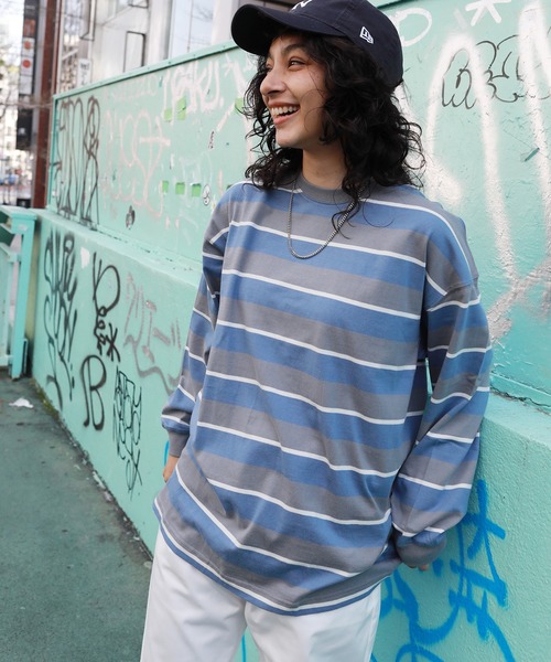 レトロボーダーロンt Tシャツ カットソー Manhattan Square Garden マンハッタンスクエアガーデン のファッション通販 Zozotown