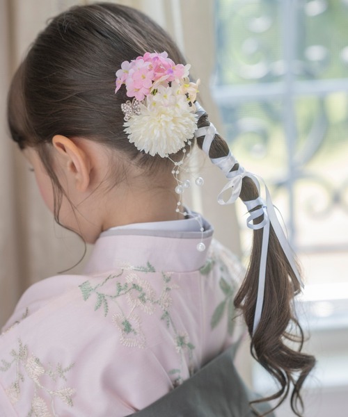 Catherine Cottage(キャサリンコテージ)の「紫陽花パール髪飾り(和装小物・レディース・ホワイト/ブルー/ライラック・FREE)」の9枚目の写真