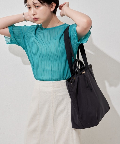 Aunt Marie's(アントマリーズ)の「バイカラーナイロントートバッグ / マザーズバッグ(マザーズバッグ・レディース・ブラック/ベージュ/アイボリー・FREE)」の20枚目の写真