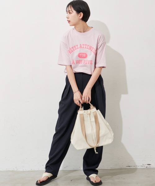 Aunt Marie's(アントマリーズ)の「バイカラーナイロントートバッグ / マザーズバッグ(マザーズバッグ・レディース・ブラック/ベージュ/アイボリー・FREE)」の9枚目の写真