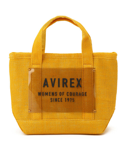 AVIREX（アヴィレックス）の「【直営店限定】MESH MINI TOTE BAG/ メッシュミニトートバッグ（トートバッグ・レディース・チャコール/ナチュラル/レッド/イエロー・FREE）」の14枚目の写真
