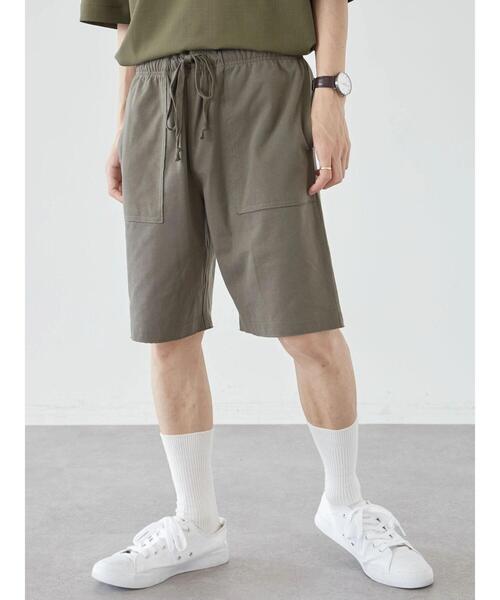 CRAFT STANDARD BOUTIQUE(クラフトスタンダードブティック)の「32/2天竺バギーショーツ *(その他パンツ・メンズ・ダークネイビー/カーキ/ブラック・LL/L/M)」の6枚目の写真