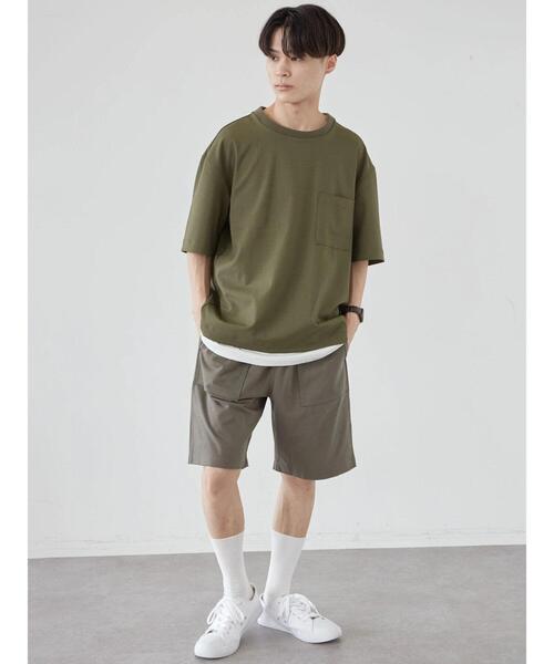 CRAFT STANDARD BOUTIQUE(クラフトスタンダードブティック)の「32/2天竺バギーショーツ *(その他パンツ・メンズ・ダークネイビー/カーキ/ブラック・LL/L/M)」の11枚目の写真
