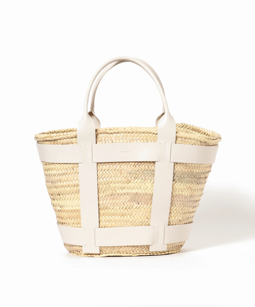 plage（プラージュ）の「【DEMELLIER LONDON/デメリエー ロンドン】MAXI SANTORINI バッグ（かごバッグ・レディース・ホワイト・FREE）」の3枚目の写真