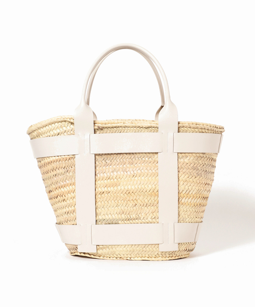 plage（プラージュ）の「【DEMELLIER LONDON/デメリエー ロンドン】MAXI SANTORINI バッグ（かごバッグ・レディース・ホワイト・FREE）」の5枚目の写真