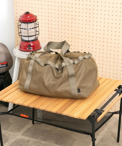 EKAL（エカル）の「EKAL　メッシュコンテナバッグ（トートバッグ・レディース・チャコールグレー/ベージュ系その他・ONE）」の2枚目の写真